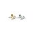 Piercing Labret Aço Folha Zircônia - Imagem 3