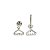 Piercing Labret em Titânio Cabide Zircônias - Imagem 4