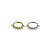 Piercing  Argola Oval em Titânio Lumini com Zircônia - Imagem 2
