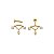 Piercing Labret Titânio Corrente Navete Zircônia - Imagem 3
