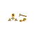 Piercing Labret Cascata Titânio Trinity Zircônia - Imagem 3