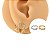 Brinco Argola Folheado Clicker Infinito - Imagem 1
