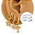 Mix Brincos Folheado Argolas Encanto Celestial - Imagem 1