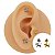 Piercing Labret Plug em Titânio Dog Pet - Imagem 1