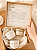 Convite Pais dos Noivos Kit com Xicaras e Vela Aromatica Lembrança de Casamento - Imagem 3