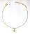 TORNOZELEIRA OURO FLOR STRASS - Imagem 1