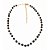 CHOKER OURO COM PEDRINHAS PRETAS - Imagem 1