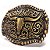 Fivela Country Longhorn 007 - Ouro Velho - Imagem 3
