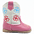 Bota Cano Longo Baby Pink Marfim 3B - Imagem 5
