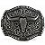 Fivela Country Longhorn 007 - Prata Preto - Imagem 1