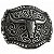 Fivela Country Longhorn 007 - Prata Preto - Imagem 2