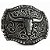 Fivela Country Longhorn 007 - Prata Preto - Imagem 3