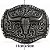 Fivela Country Longhorn 007 - Prata Preto - Imagem 5