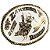 Fivela Country Bull Riders 014 - Ouro Velho Branco - Imagem 3