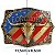 Fivela Country Long Horn USA 016 - Ouro Velho Vermelho - Imagem 3
