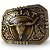 Fivela Country Ariat Bull 023 - Ouro Velho - Imagem 9