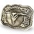Fivela Country Long Horn 025 - Envelhecida - Imagem 9
