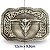 Fivela Country Long Horn 025 - Envelhecida - Imagem 3
