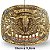 Fivela Country Ariat Long Horn 026 - Ouro Velho - Imagem 5