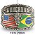 Fivela Country Brasil USA 030 - Prata - Imagem 3