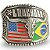 Fivela Country Brasil USA 030 - Prata - Imagem 3
