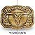 Fivela Country Long Horn 025 - Ouro Velho - Imagem 3