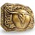Fivela Country Long Horn 025 - Ouro Velho - Imagem 3