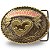 Fivela Country Cowgirl Up 046 8x5 - Ouro Velho - Imagem 9