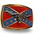 Fivela Country Longhorn 047 8x6 - Vermelho Azul - Imagem 3