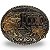 Fivela Country Rodeo Cowboys 052 7x6 - Prata Dourado - Imagem 1