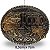 Fivela Country Rodeo Cowboys 052 7x6 - Prata Dourado - Imagem 3