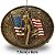 Fivela Country Cowboy USA 053 7x6 - Ouro Velho - Imagem 4