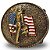 Fivela Country Cowboy USA 053 7x6 - Ouro Velho - Imagem 3