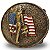Fivela Country Cowboy USA 053 7x6 - Ouro Velho - Imagem 3