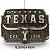 Fivela Country Texas Longhorn 054 8x6 - Envelhecida - Imagem 3
