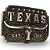 Fivela Country Texas Longhorn 054 8x6 - Envelhecida - Imagem 3