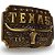 Fivela Country Texas Longhorn 054 8x6 - Ouro Velho - Imagem 3