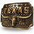 Fivela Country Texas Longhorn 054 8x6 - Ouro Velho - Imagem 9