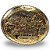 Fivela Country Cowboy News 055 8x6 - Dourado Prata - Imagem 3