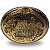 Fivela Country Cowboy News 055 8x6 - Dourado Prata - Imagem 1