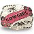 Fivela Country Cowgirl 055 8x6 - Rosa Branco - Imagem 1