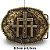Fivela Country Cruz Tripla 044 7x5 - Ouro Velho - Imagem 3