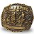 Fivela Country Team Roping 11x8 059 - Ouro Velho - Imagem 3
