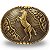 Fivela Country Cavalo 11x8 060 - Ouro Velho - Imagem 1