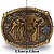 Fivela INFANTIL Country Boi 062 5x4 - Ouro Velho - Imagem 2