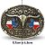 Fivela INFANTIL Country Texas Longhorn 065 5x4 - Envelhecido - Imagem 4