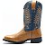 Bota Texana 7156 - Avelã com Azul - Imagem 2