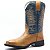 Bota Texana 7156 - Avelã com Azul - Imagem 5