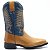 Bota Texana 7156 - Avelã com Azul - Imagem 6