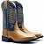 Bota Texana 7156 - Avelã com Azul - Imagem 1